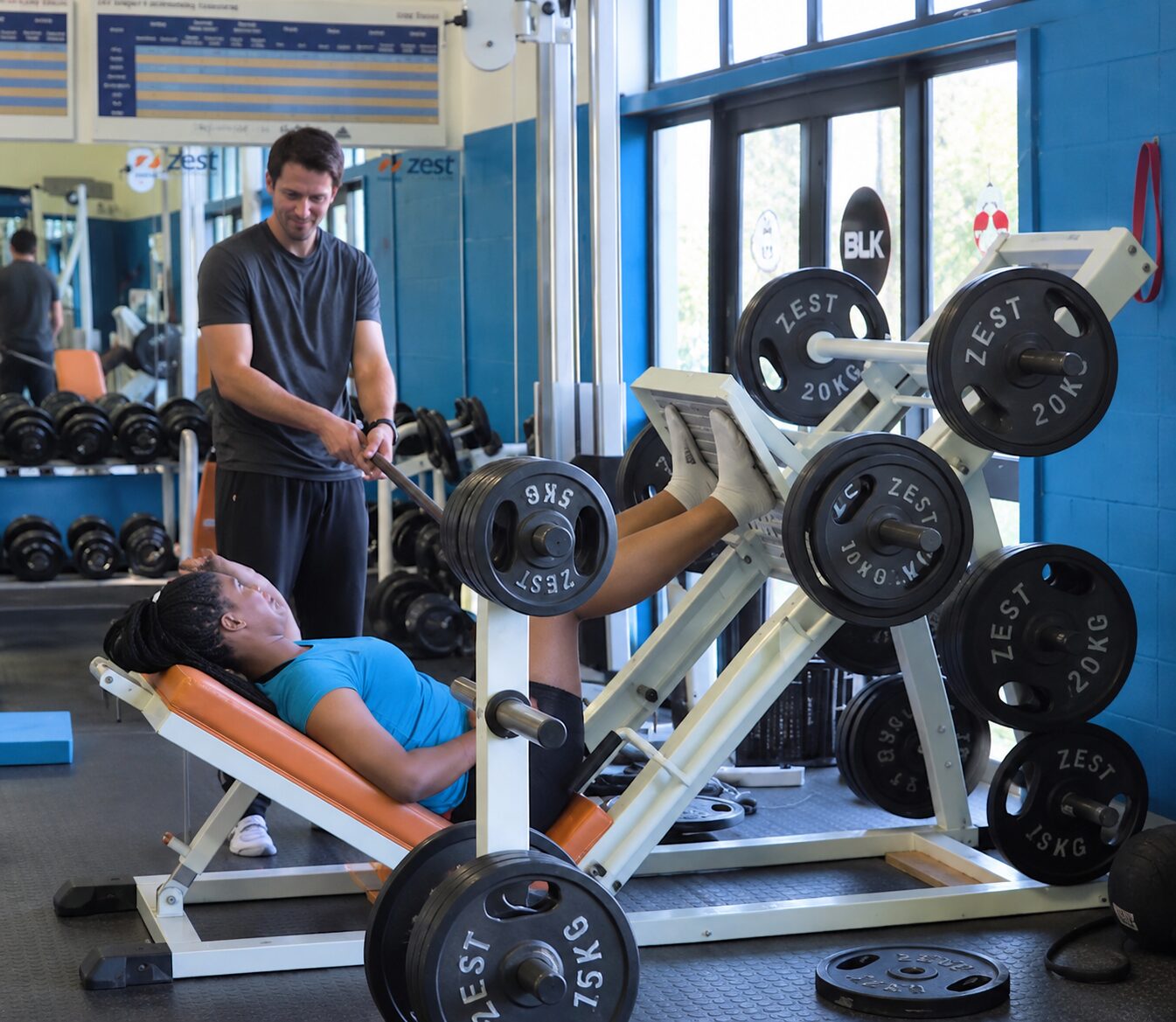 Physical Therapy intern working with a patient during a supervised placement in Cape Town